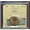 Image 1 : 1942 5¢Tombac  ICCS/ICG MS65.