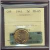 Image 1 : 1943 5¢ ICCS/ICG MS65.