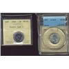 Image 1 : 1944 5¢ CCCS/ICCS MS65 & 1944 Dbl Last 4 ICCS MS64.  Lot of 2 coins.