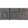Image 1 : 1983 5¢ PR69, 10¢ PR64 & 25¢ PR69.  Lot of 3 ICG graded coins both DCAM.