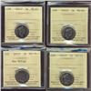 Image 1 : 2001P 5¢(2), 2002P & 2003P New Eff ICCS MS65.  Lot of 4 coins.