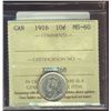 Image 1 : 1916 10¢ ICCS MS60.