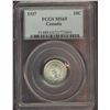 Image 1 : 1937 10¢ PCGS MS65.  Just a hint of gold over strong lustre.