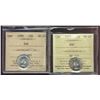 Image 1 : 1953 10¢ NSF & 1956 Dot ICCS MS65.  Lot of 2 coins.