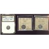 Image 1 : 1956 10¢ & 1957 ICCS PL65 Heavy Cameo and Cameo along with 1956 PCI PL68 issue.  Lot of 3 coins.