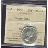 Image 1 : 1953 25¢ NSF LD ICCS MS65.    Blast white issue