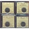 Image 1 : 1978 25¢ Sml, 1979, 1982 & 1983 ICCS MS65.  Lot of 4 coins.