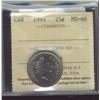 Image 1 : 1995 25¢ ICCS MS66.