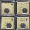 Image 1 : 2001P 25¢, 2002P,  2002P Canada Day & 2003P ICCS MS66.  Lot of 4 coins.
