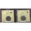 Image 1 : 2011 25¢ & 2013 both Caribou ICCS MS67.  Lot of 2 coins.