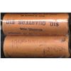 Image 1 : 1965 25¢ & 1966 Silver BU Roll Lot;  includes 1 roll of each date MS63-MS65 mainly lustours issues. 