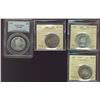 Image 1 : 1964 50¢, 1966 & 1967 ICCS MS65 along with 1965 PCGS MS64.  Lot of 5 coins.