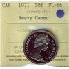 Image 1 : 1971 50¢ ICCS PL66 Cameo.