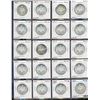 Image 1 : 1963 50¢ BU Partial Roll Lot;  includes 20 pieces all in 2x2's full white MS63 to MS65.  A nice lot 