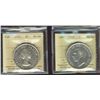 Image 1 : 1952 $1 & 1953 NSF ICCS MS64.  Lot of 2 coins.