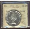 Image 1 : 1953 $1 SF ICCS MS64 Cameo.