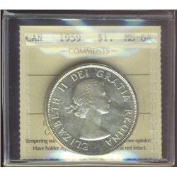 1959 $1 ICCS MS64.