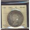 Image 1 : 1963 $1 ICCS MS64.