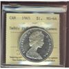 Image 1 : 1965 $1 SmBds Ptd ICCS MS64 Heavy Cameo.