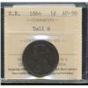 Image 1 : NB 1864 1¢ Tall ‘6’ ICCS AU50. The Key NB copper issue and under appreciated.
