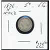 Image 1 : Nfld 1876H 5¢ VG for grade.
