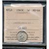 Image 1 : Nfld 1943c 5¢ ICCS MS64. Heavy frost with light gold tone.