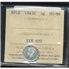 Image 1 : Nfld 1945c 5¢ ICCS MS64. Should have been designated as ‘Cameo’ or ‘Heavy Cameo’.