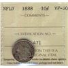 Image 1 : Nfld 1888 10¢ ICCS VF20.
