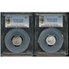 Image 1 : Nfld 1940 10¢  AU55 & 1945c AU58.  Lot of 2 PCGS graded issues.