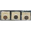 Image 1 : 1859 1¢ Wide 8/9 VF20, 1891 LLLD Obv 3 VF30 & 1891 SLSD Obv 3 VF20.  Lot of 3 coins all ICCS graded 