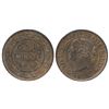 Image 1 : 1859 1¢ W9 Over 8 ICCS MS63 RB. 55% à 60% Balanced Red. Sharp.