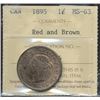 Image 1 : 1895 1¢ ICCS MS63RB.