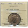 Image 1 : 1900 1¢ ICCS MS63RB.