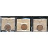 Image 1 : 1911 1¢, 1912 & 1914 all ICCS MS63RD.  Lot of 3 coins.