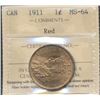 Image 1 : 1911 1¢ ICCS MS64RD.