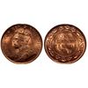 Image 1 : 1911 1¢ ICCS MS66RD.  Pristine red and lustrous issue with hint of gold.