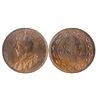 Image 1 : 1915 1¢ ICCS MS65RD. 80% Rich orange & gold-red. Nice surfaces and strike.