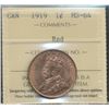 Image 1 : 1919 1¢ ICCS MS64RD.