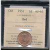 Image 1 : 1951 1¢ ICCS MS65 RED. 80%.