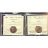 Image 1 : 1996 1¢ & 1997 ICCS MS66RD.  Lot of 2 coins.