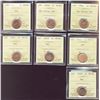 Image 1 : 2003 1¢ NE, 2003P NE, 2004, 2004P, 2005P, 2006, 2006 Logo & 2006P all ICCS MS66RD.  Lot of 7 coins.