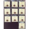 Image 1 : 2006P 1¢ ICCS MS65RD.  Lot of 10 coins all Red.
