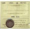 Image 1 : 1901 5¢ ICCS MS63.