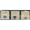 Image 1 : 1902 5¢, 1954 SF & 1951 Commem all ICCS MS65.  Lot of 3 coins.