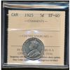 Image 1 : 1925 5¢ ICCS EF40.  Lustrous example.
