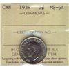 Image 1 : 1938 5¢ ICCS MS64.