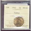 Image 1 : 1942 5¢ Tombac ICCS MS65.
