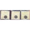 Image 1 : 1956 5¢, 1958 & 1959 ICCS MS65.  Lot of 3 coins.
