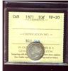 1871 10¢ ICCS VF20.