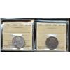 Image 1 : 1874H 25¢ & 1910 ICCS AU58.  Lot of 2 coins.
